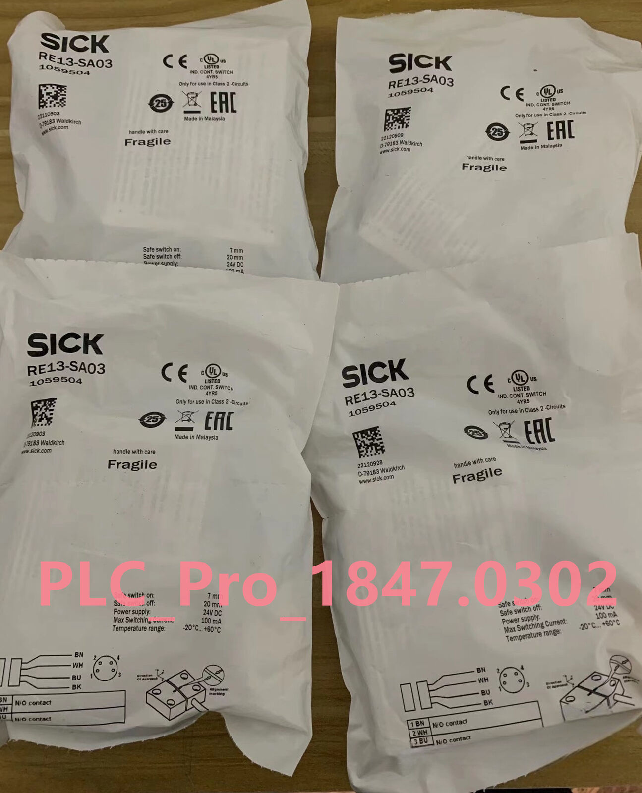 RE13-SA03 SICK RE13-SA03 Safety switch Sourcing