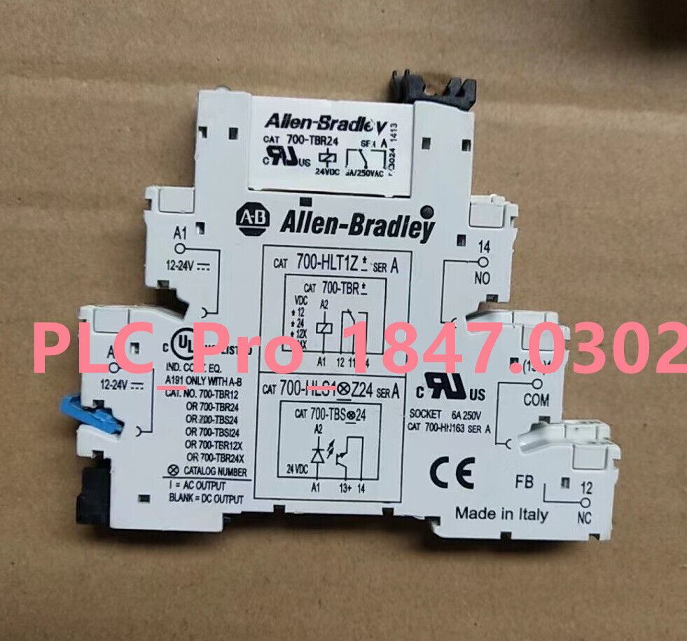 1 one Allen-Bradley 700-HLT1Z24 TERMINAL BLOCK RELAY WITH 700-TBR24 RELAY Importer Exporter Reseller