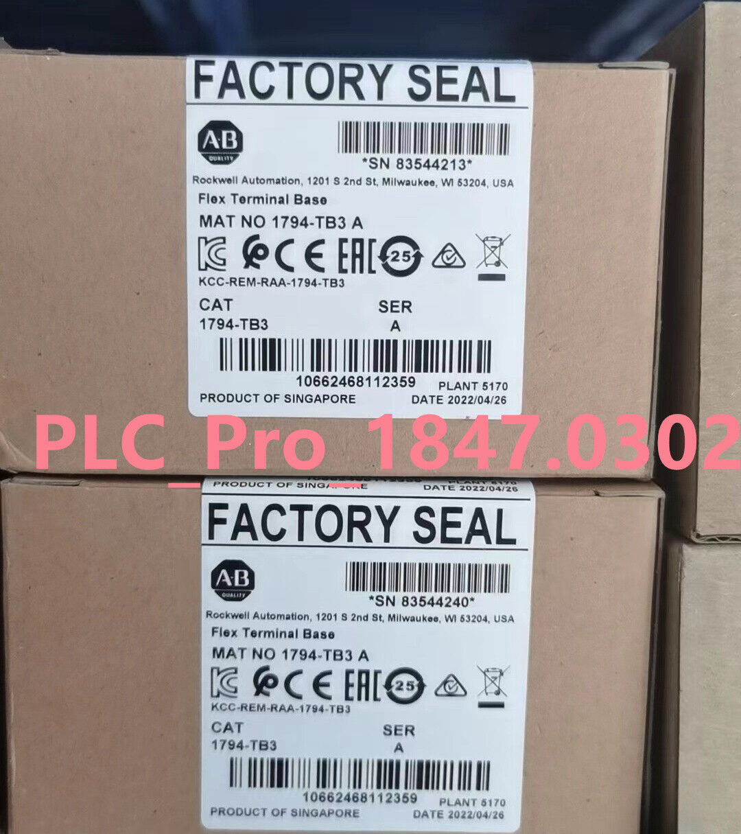 1794TB3 Factory Sealed AB 1794-TB3 /A FLEX TERMINAL BASE Importer Exporter Reseller