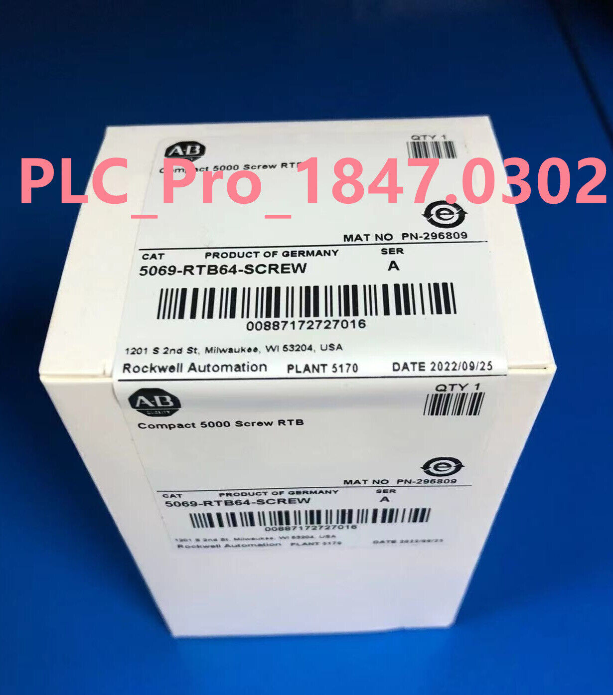 SEALED Allen Bradley 5069-RTB64-SCREW /A Compact 5000 Screw RTB Fast delivey Importer Exporter Reseller