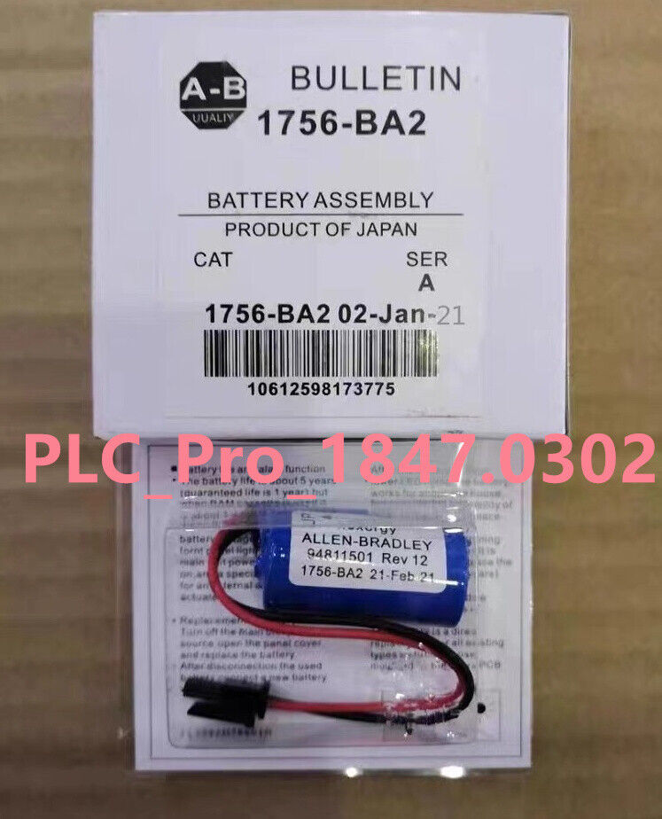 1756BA2 for Allen Bradley PLC 1756-BA2 3V Battery Battery Assembly Retail Distributor Direct Supply
