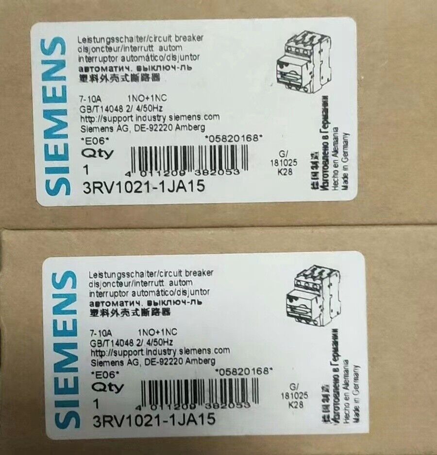 Unopened Siemens 3RV1021-1JA15 3RV1 021-1JA15 Original Supply B2B Website Business