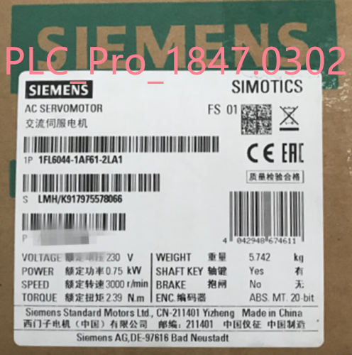 1FL6 044-1AF61-2LA1 Siemens 1FL60441AF612LA1 Dealer